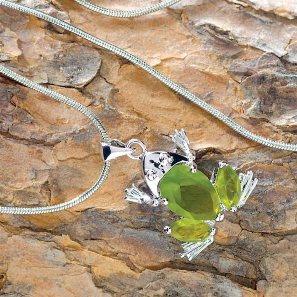 Lucite Frog Necklace